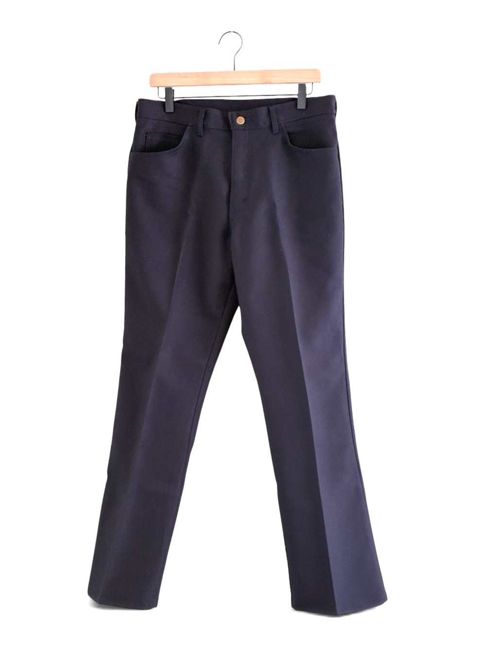 Lee | Vintage retro navy polyester classic straight leg pants men’s 34x30